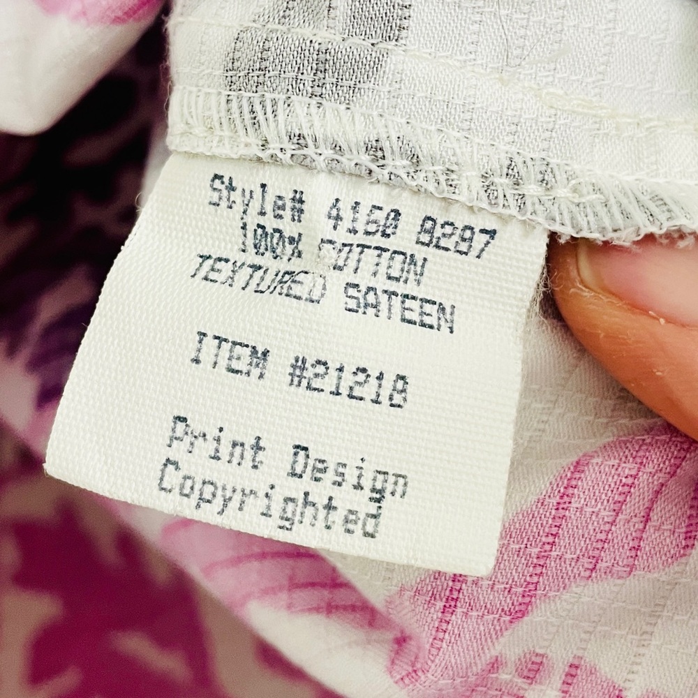 Tori Richard Vibrant Pink Purple Floral Tunic - Picture 3 of 7